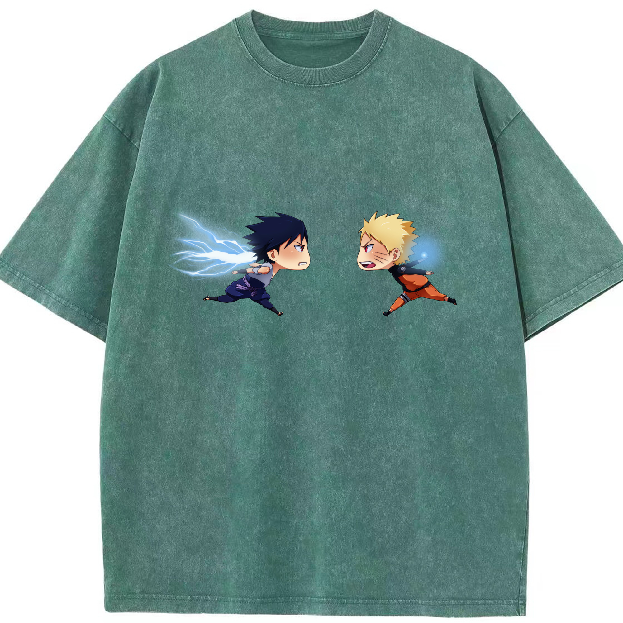 （画像用） NARUTO -ナルト- うずまき ナルト Uzumaki Naruto 綿100% ヴィンテージ風 半袖Tシャツ（フロントプリント）